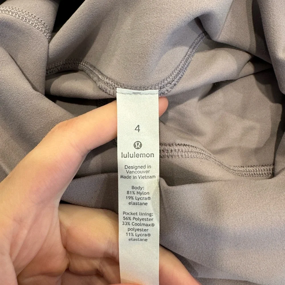 Like New Align™ High-Rise Short 6" - Deep Violet - Size 4 - Picture 3 of 3